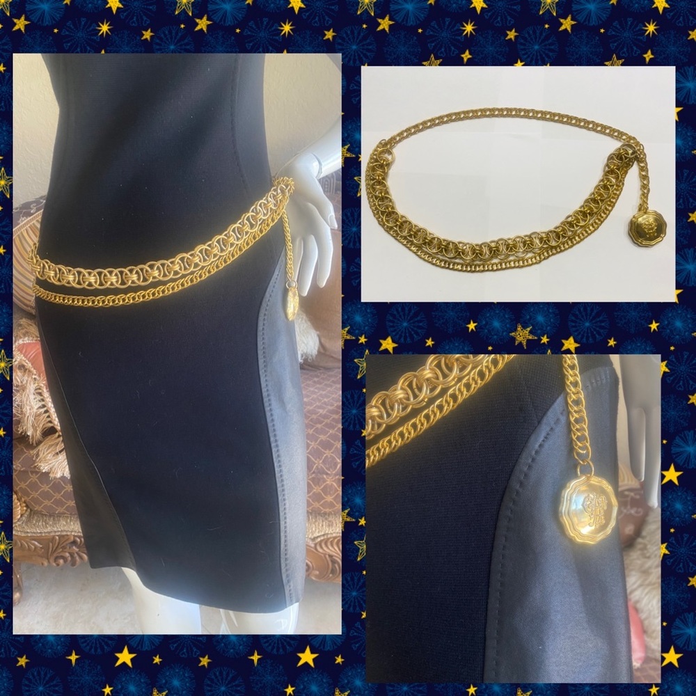 Vintage Emilio Pucci Gold Chain Belt